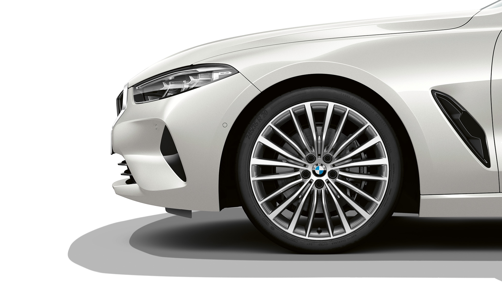 19-calowe obręcze kół ze stopów lekkich Multi Spoke 731 Bicolor. BMW serii 8 Coupé, 19-calowe obręcze kół ze stopów lekkich Multi Spoke 731 Bicolor.