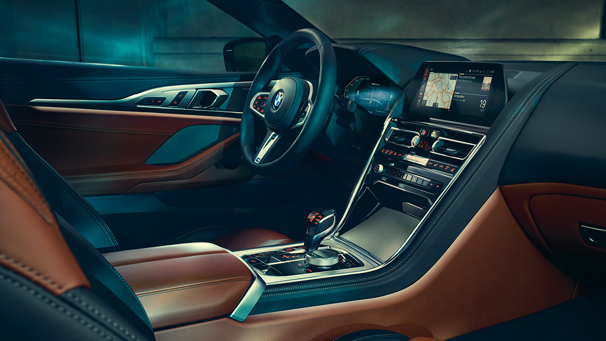 BMW serii 8 Coupé, wnętrze. Wnętrze BMW serii 8 Coupé.