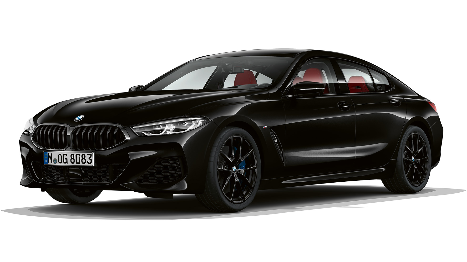 Pakiet sportowy M, ujęcie z półprofilu od przodu BMW serii 8 Gran Coupé, pakiet sportowy M, ujęcie z półprofilu od przodu