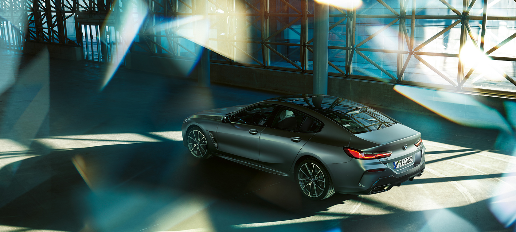 BMW serii 8 Gran Coupé, stylistyka, widok z góry BMW serii 8 Gran Coupé, stylistyka, informacja, dane, wyposażenie
