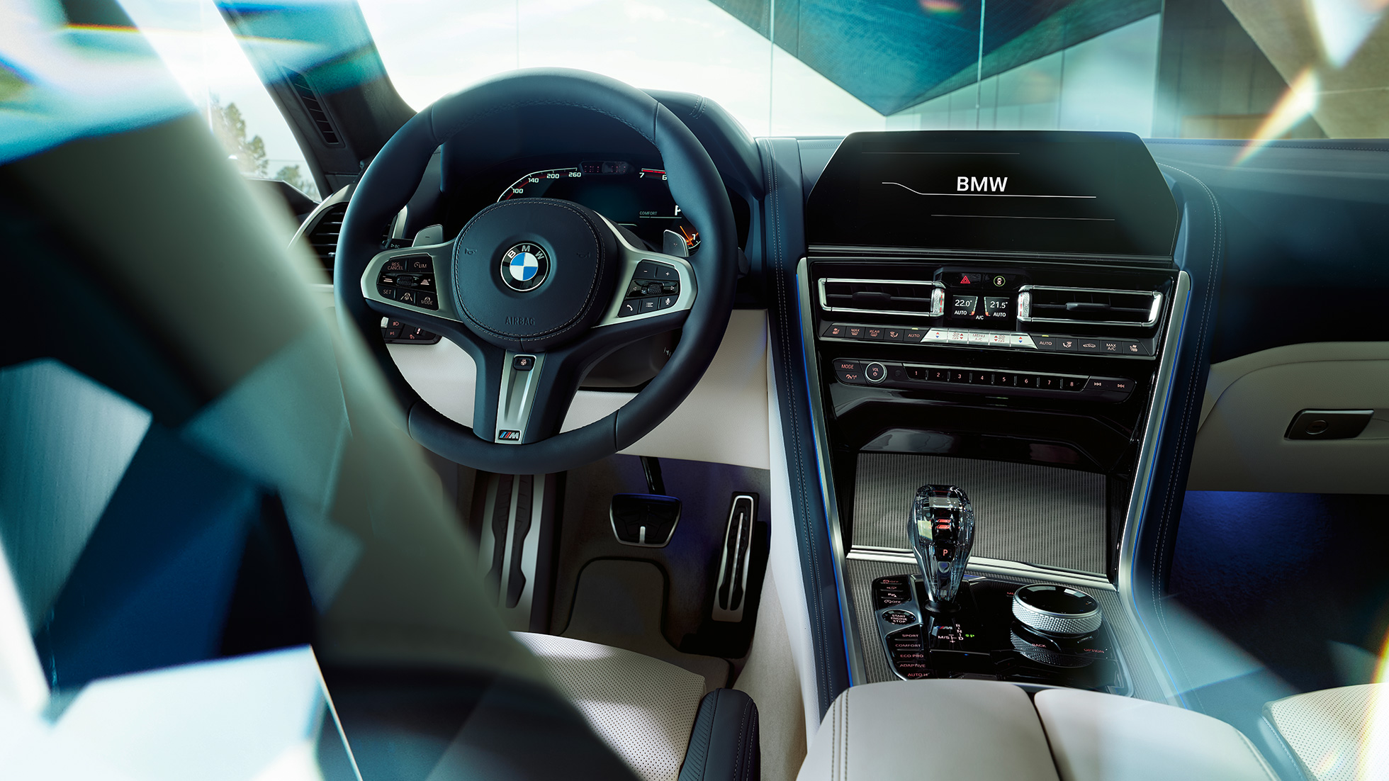 Stylistyka wnętrza - kokpit BMW serii 8 Gran Coupé, stylistyka wnętrza - kokpit