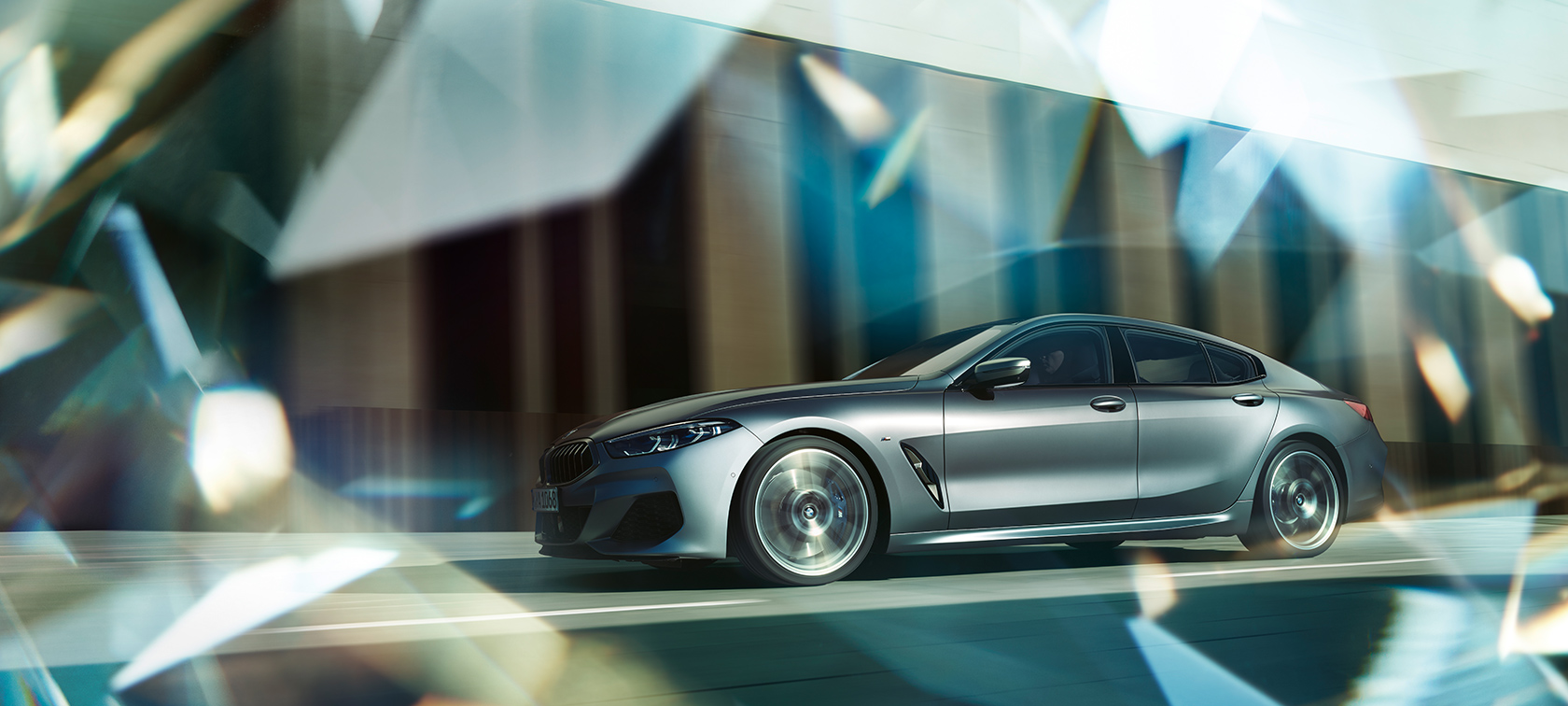 BMW serii 8 Gran Coupé Inspiracja BMW serii 8 Gran Coupé, widok z boku podczas jazdy, inspiracja