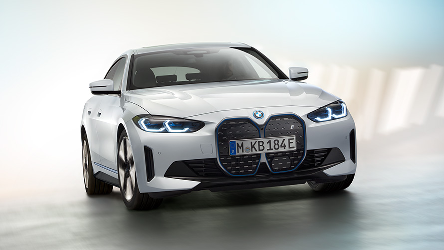 BMW i4 2021 G26, zdjęcie 4 BMW i4 2021 G26 w pełni elektryczne Gran Coupé samochód elektryczny, zdjęcie 4