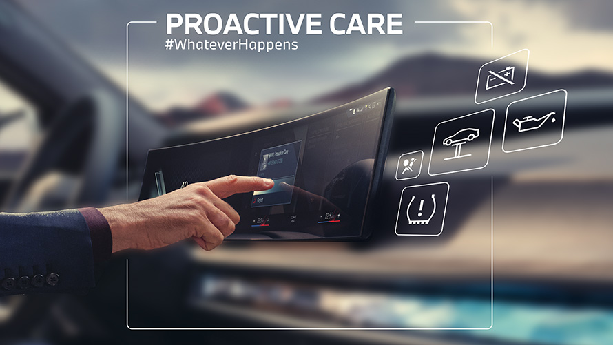 BMW iX1 U11 BEV Proactive Care BMW iX1 U11 BEV wnętrze zakrzywiony wyświetlacz Proactive Care