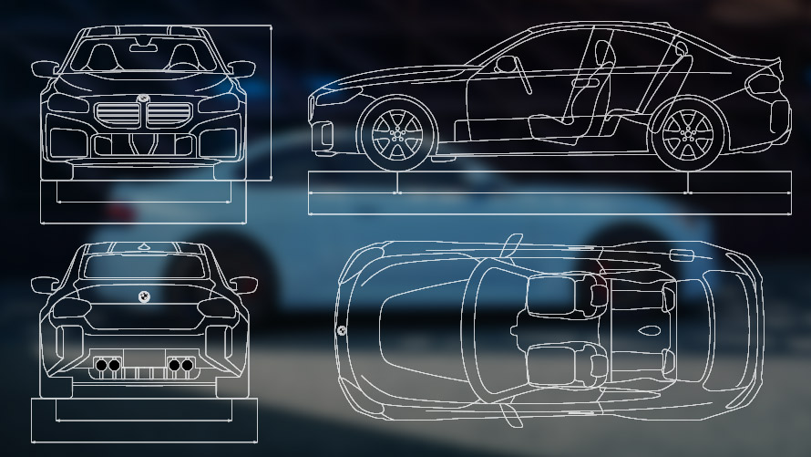 BMW M2 BMW serii 2 Coupé M G87 G42 motyw zewnętrzny Motyw zewnętrzny BMW M2 BMW serii 2 Coupé M G87 G42