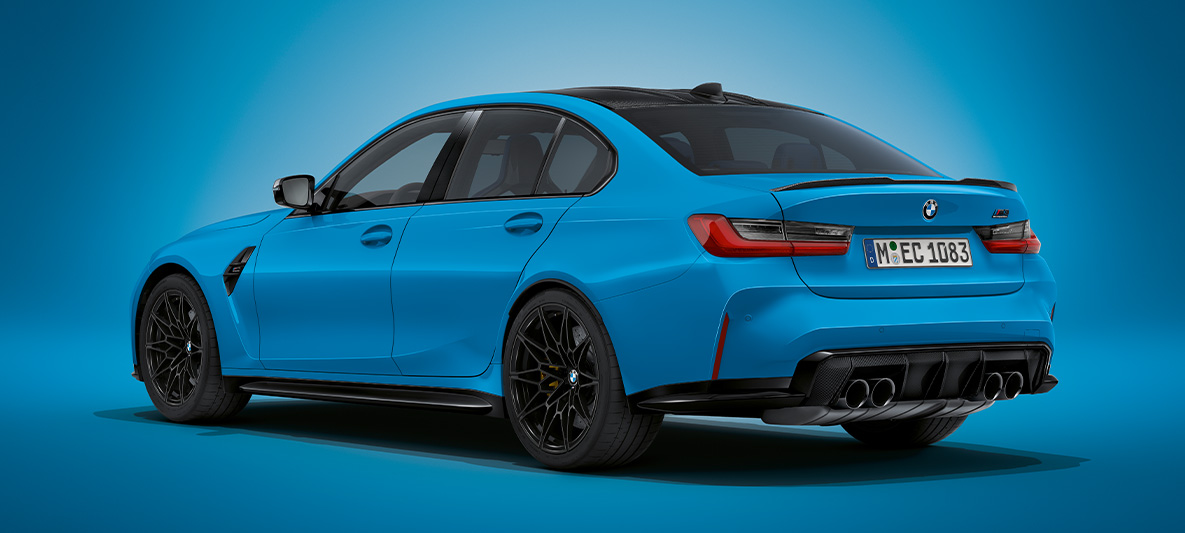 BMW Individual czerwony awenturyn, metalizowany, BMW M3 Limuzyna G80 2020 BMW M3 Limuzyna, BMW Individual czerwony awenturyn, metalizowany, G80 2020, przedni półprofil podczas postoju