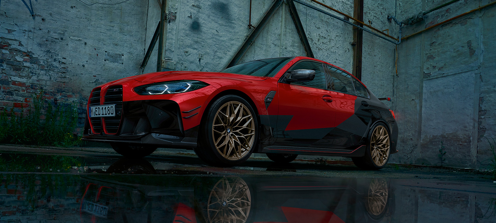 BMW M3 Limuzyna G80 2020, BMW M Performance Parts BMW M3 Limuzyna G80 2020, boczny półprofil, BMW M Performance Parts