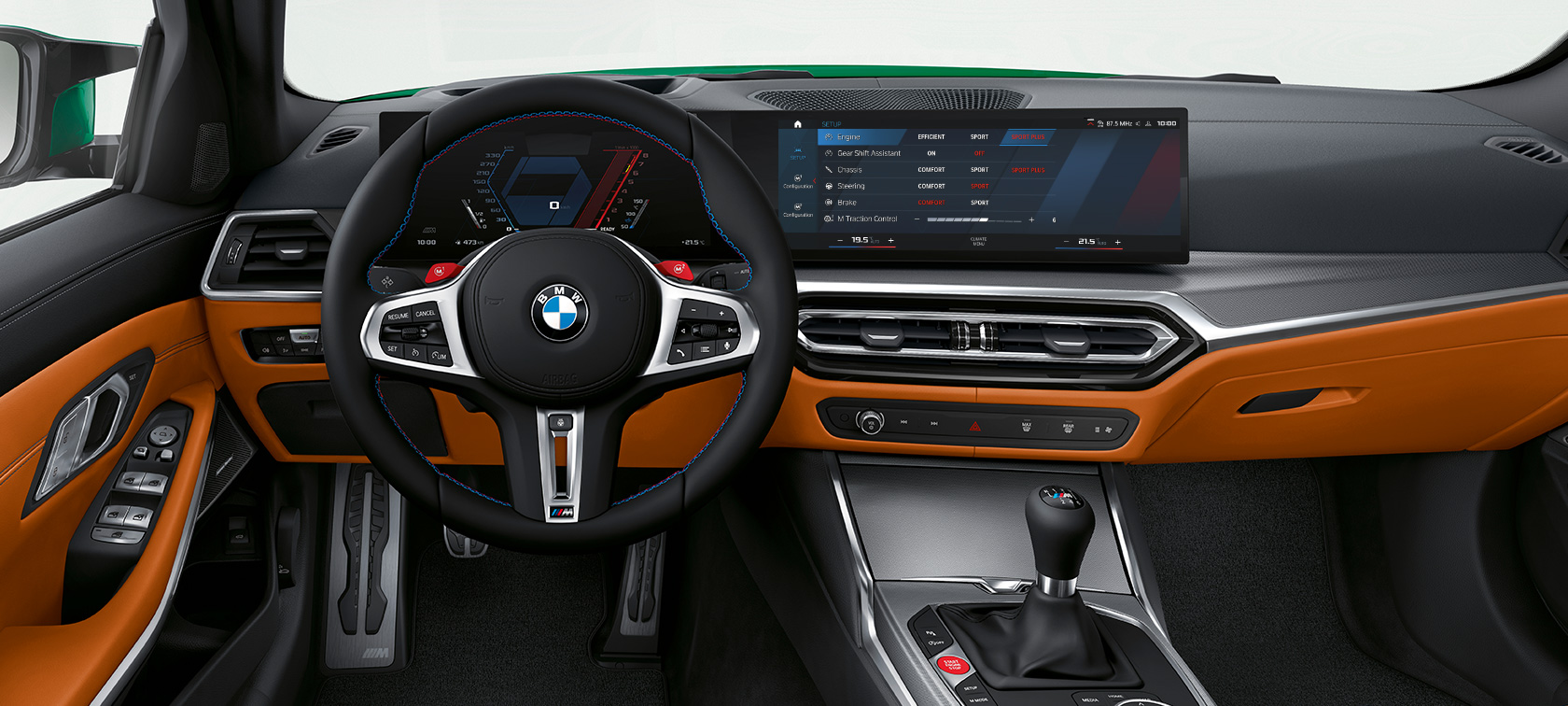 BMW M3 G80 kokpit BMW M3 G80 kokpit wnętrze