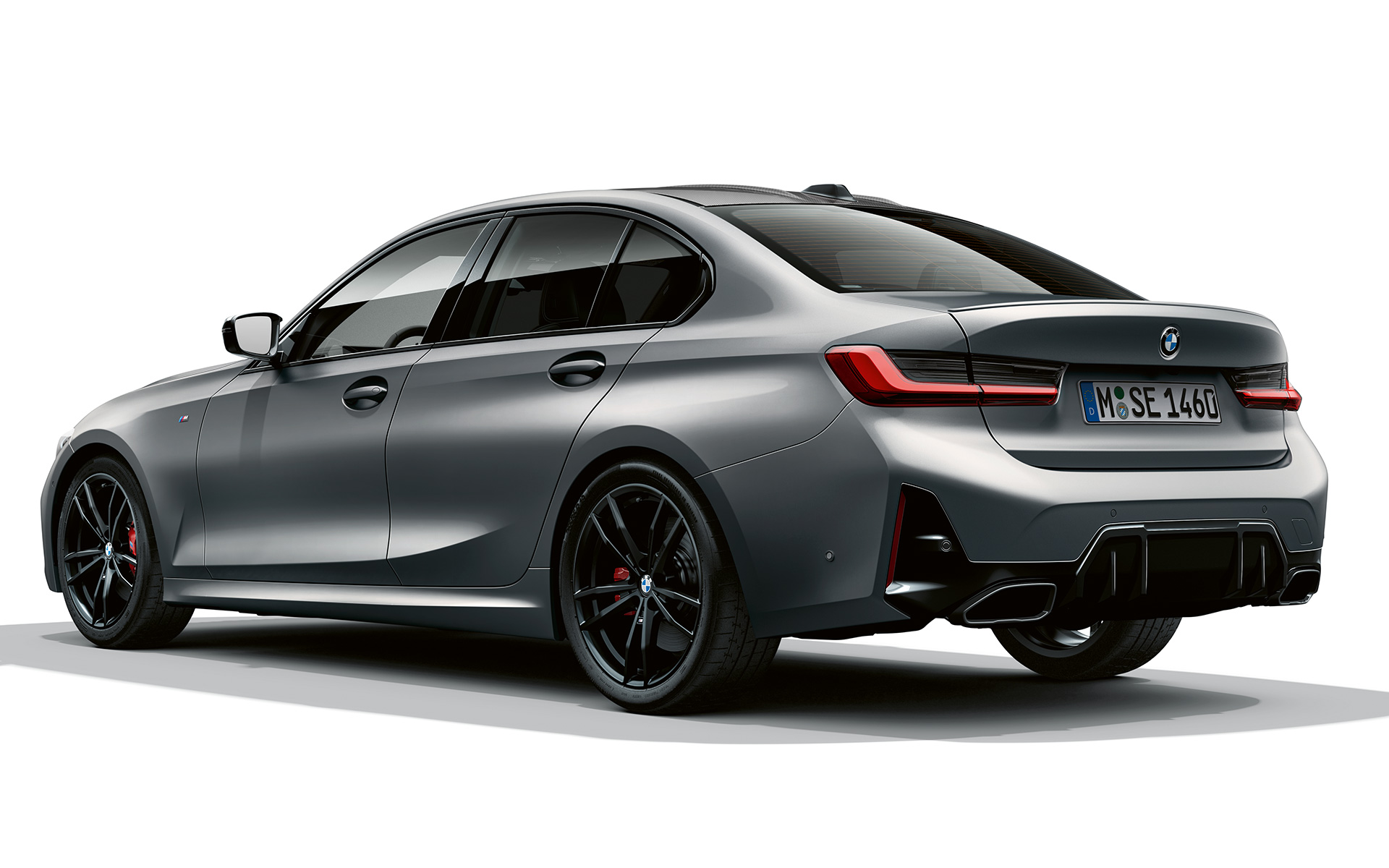 Spojler tylny M BMW M340i xDrive Limuzyna G20 BMW M340i xDrive Limuzyna G20 mroźny czysty szary BMW Individual metalizowany tylny półprofil spojler tylny M
