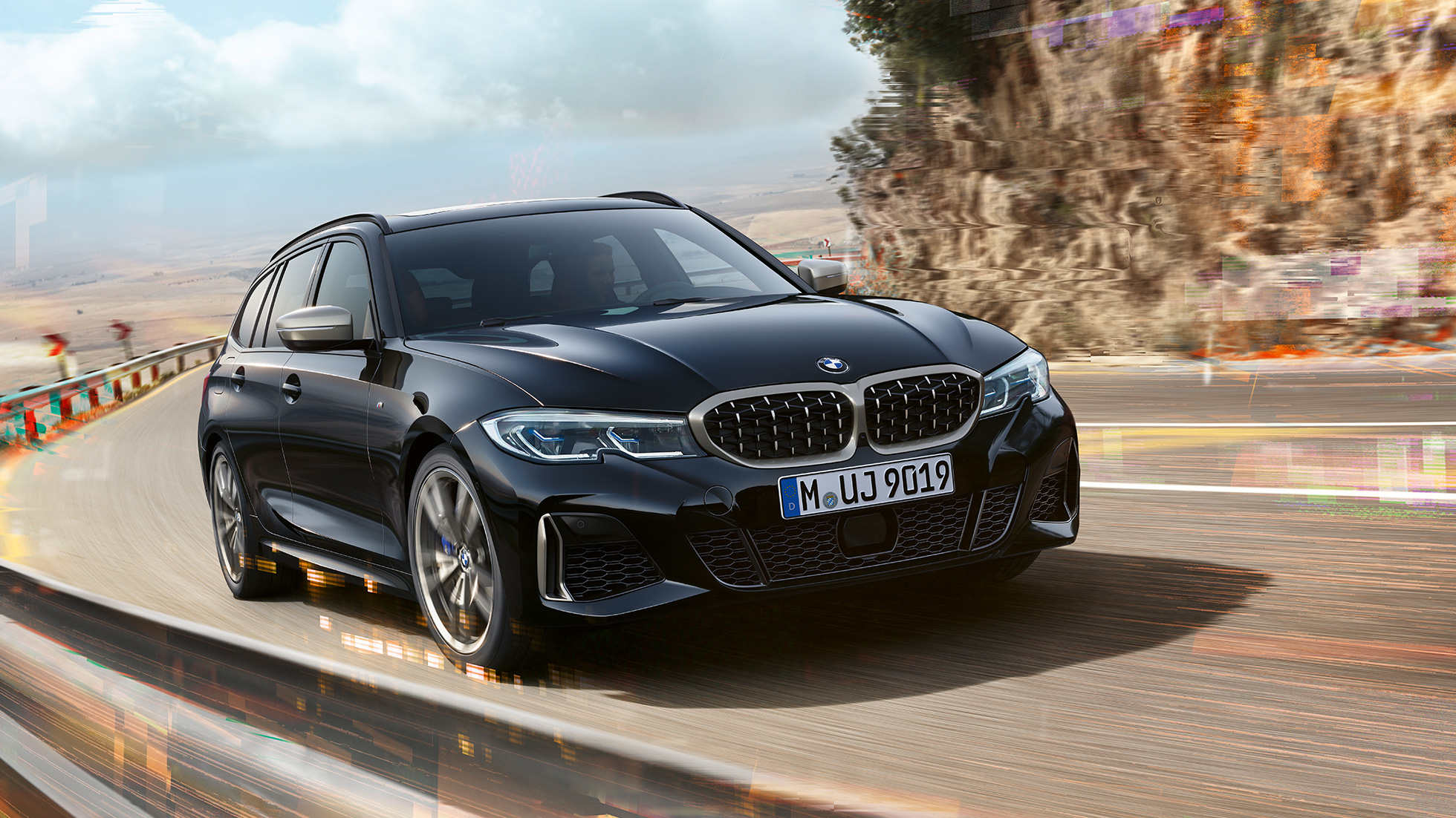 nerki grilla i wloty powietrza BMW M340i xDrive Touring, nerki grilla i wloty powietrza