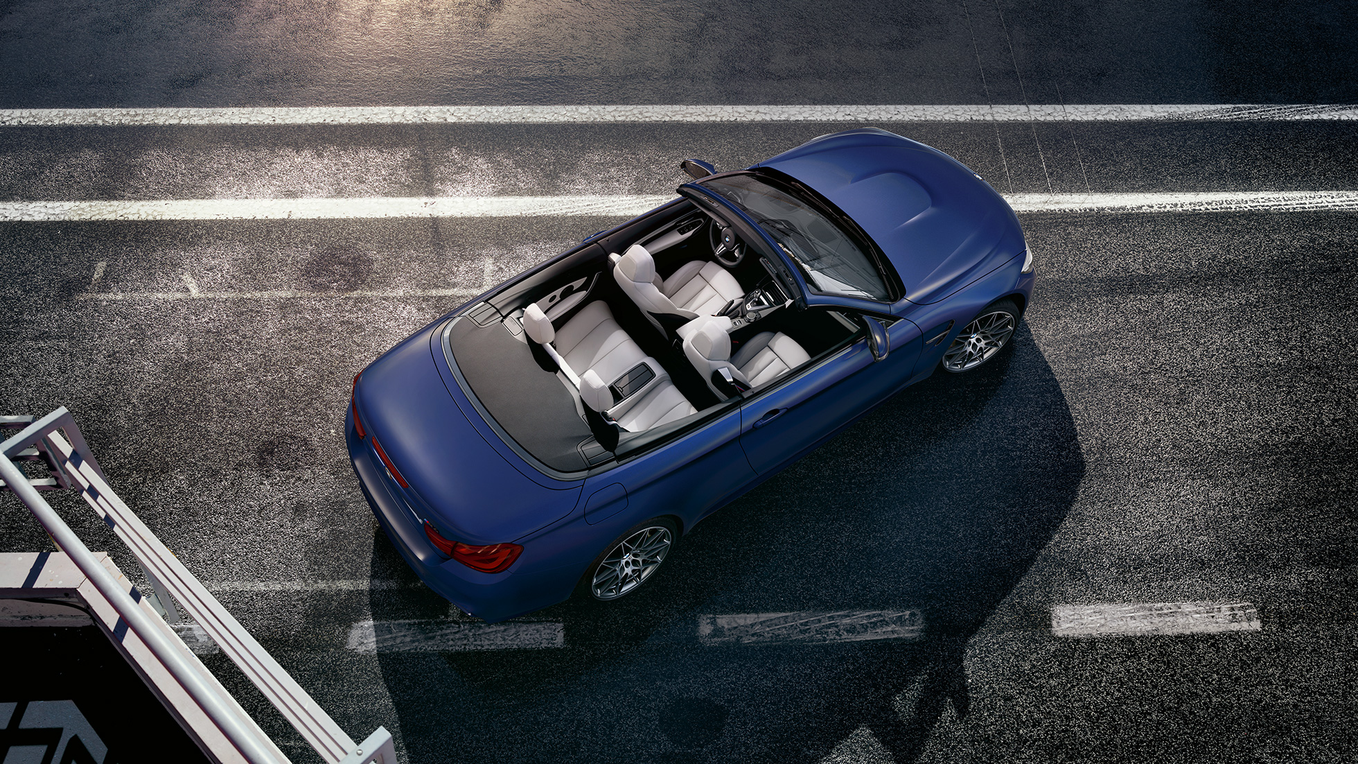 BMW M4 Cabrio, sztywny dach BMW M4 Cabrio, stylistyka, widok z góry, dach, sztywny dach