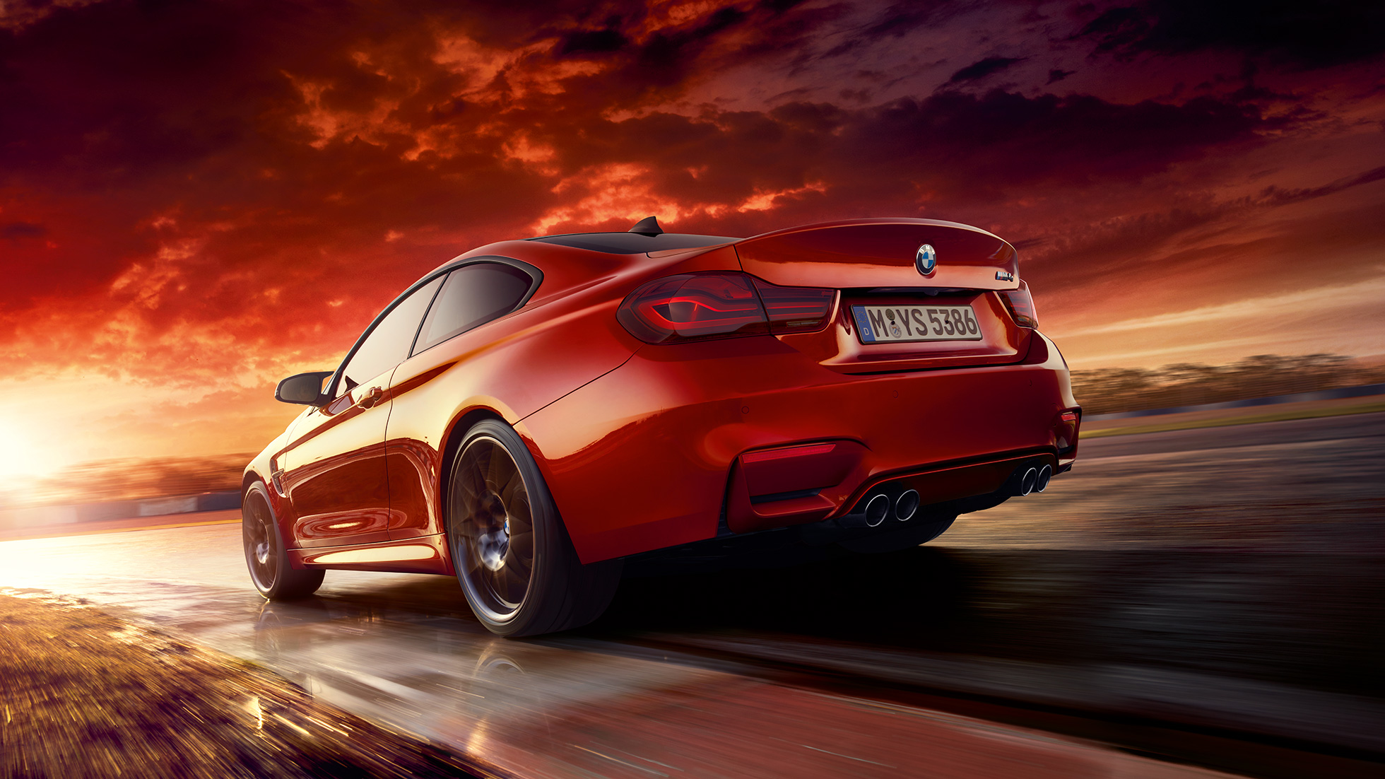 BMW M4 Coupé, widok z tyłu BMW M4 Coupé, stylistyka, widok z tyłu