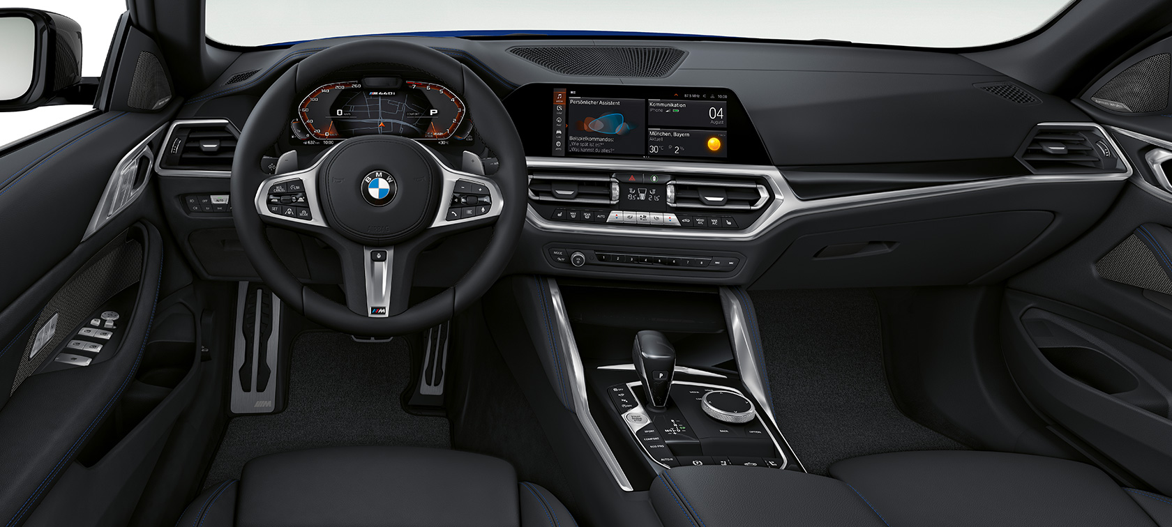 Kokpit BMW M440i xDrive Cabrio G23 2020 Kokpit BMW M440i xDrive Cabrio G23 2020 wnętrze