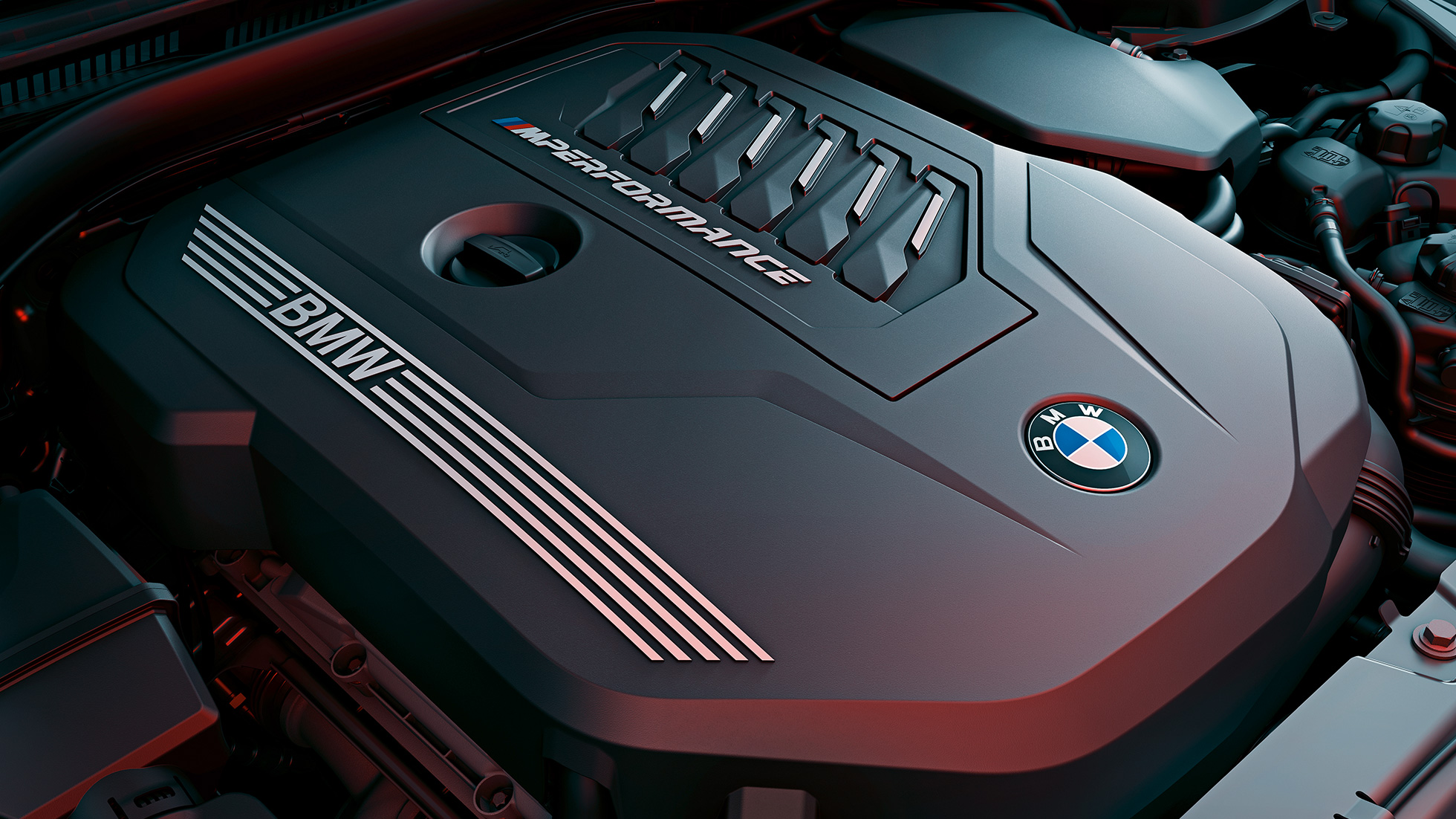 Silnik benzynowy BMW M TwinPower Turbo BMW M440i xDrive Coupé G22 2020 6-cylindrowy rzędowy silnik benzynowy BMW M TwinPower Turbo BMW M440i xDrive Coupé G22 2020, zbliżenie