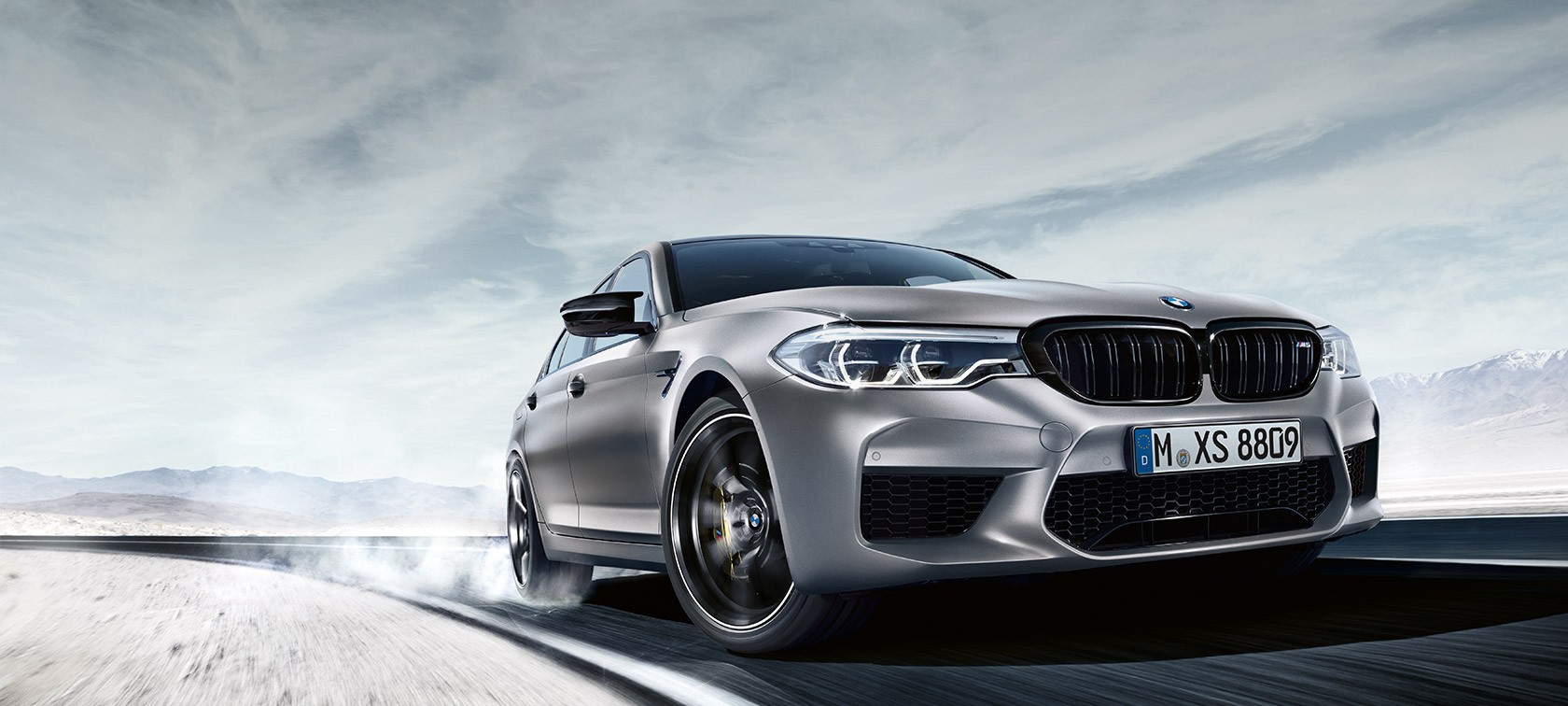 BMW M5 Competition. BMW M5 Competition, przedni półprofil.