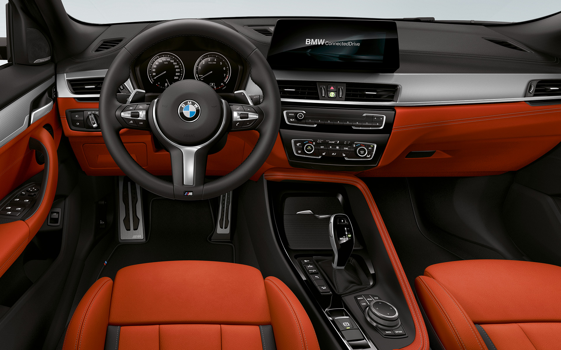 Kierownica skórzana M w BMW X2 M35i (F39) wnętrze