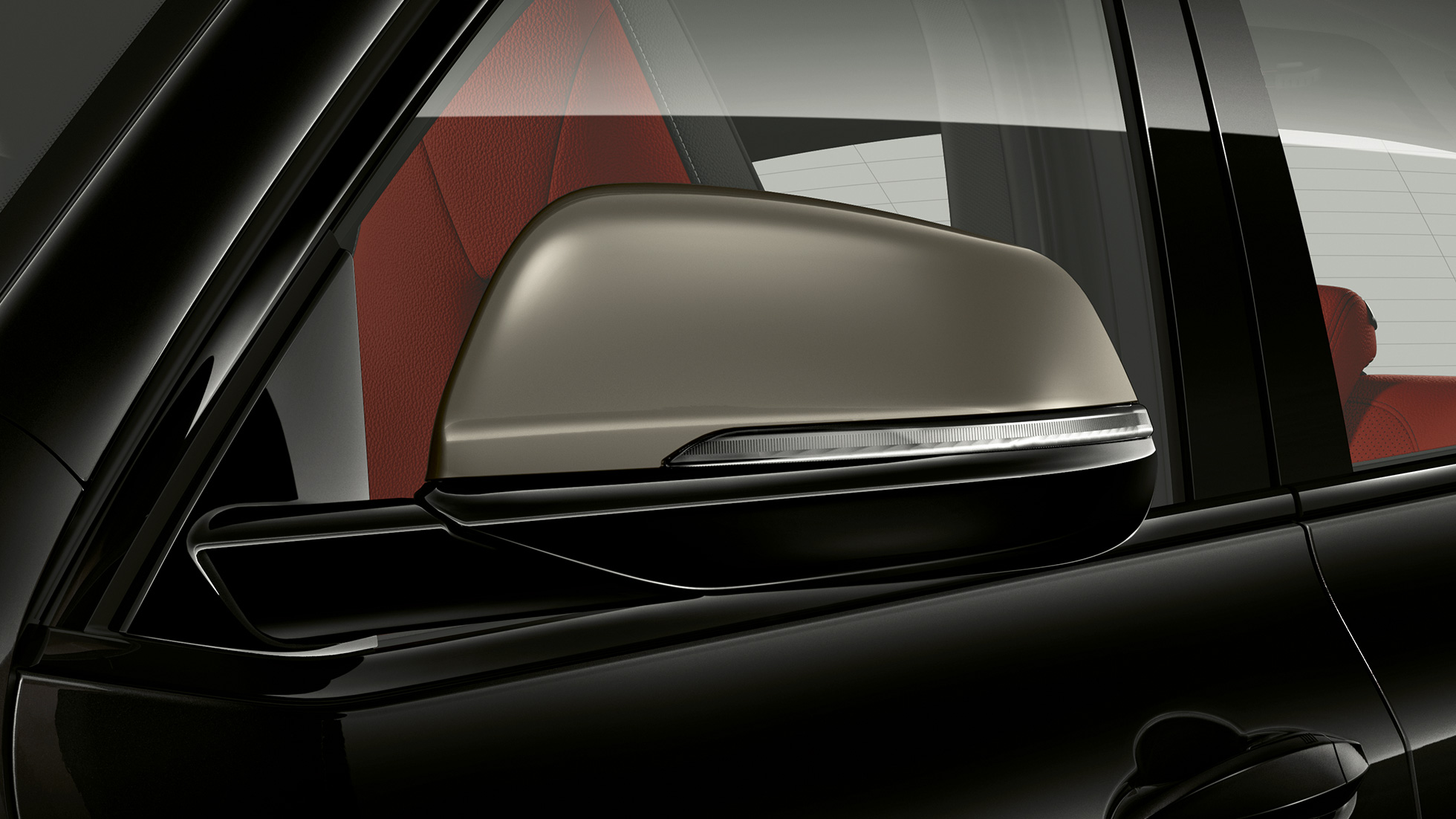 Lusterka zewnętrzne BMW X2 M35i Lusterka zewnętrzne w kolorze Cerium Grey BMW X2 M35i F39 szafirowoczarny, metalizowany, wygląd zewnętrzny