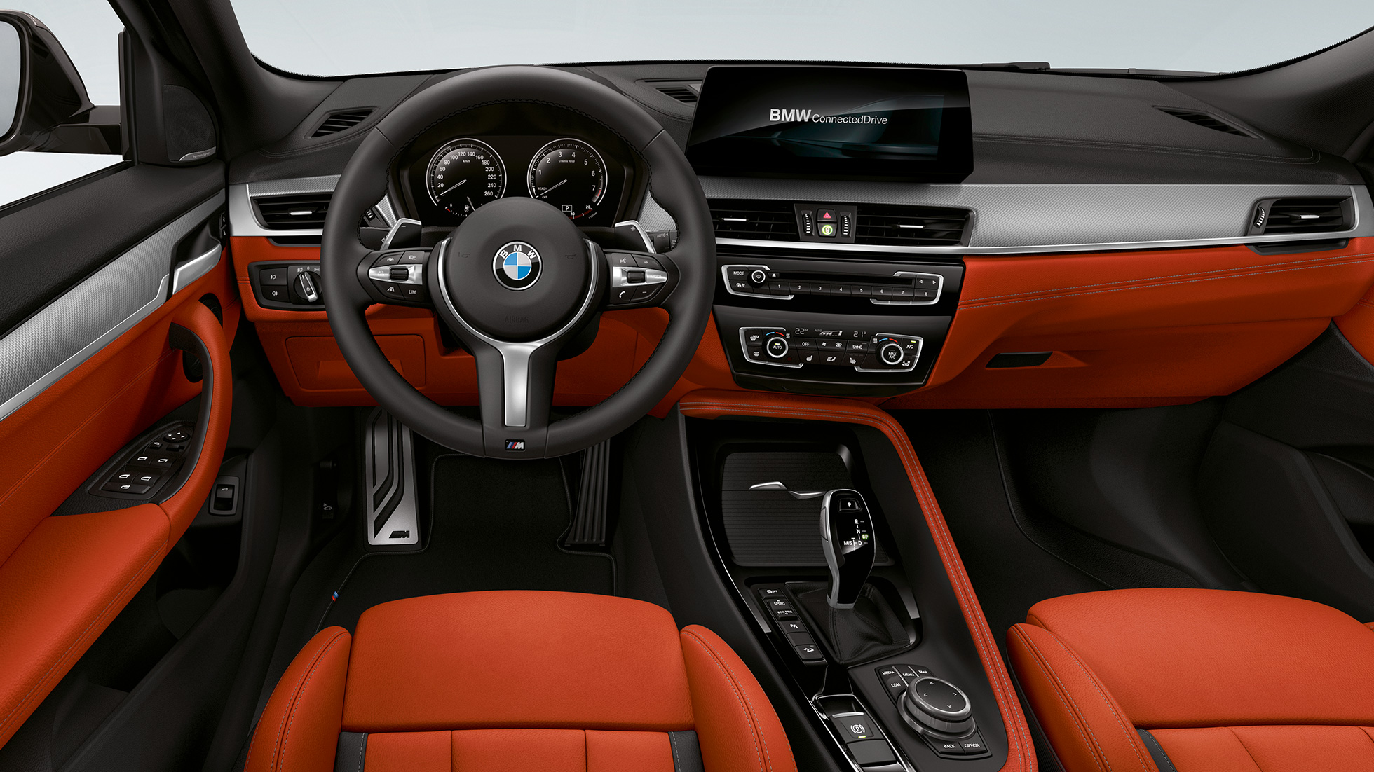 Kierownica skórzana M BMW X2 M35i Kierownica skórzana M BMW X2 M35i F39, wnętrze