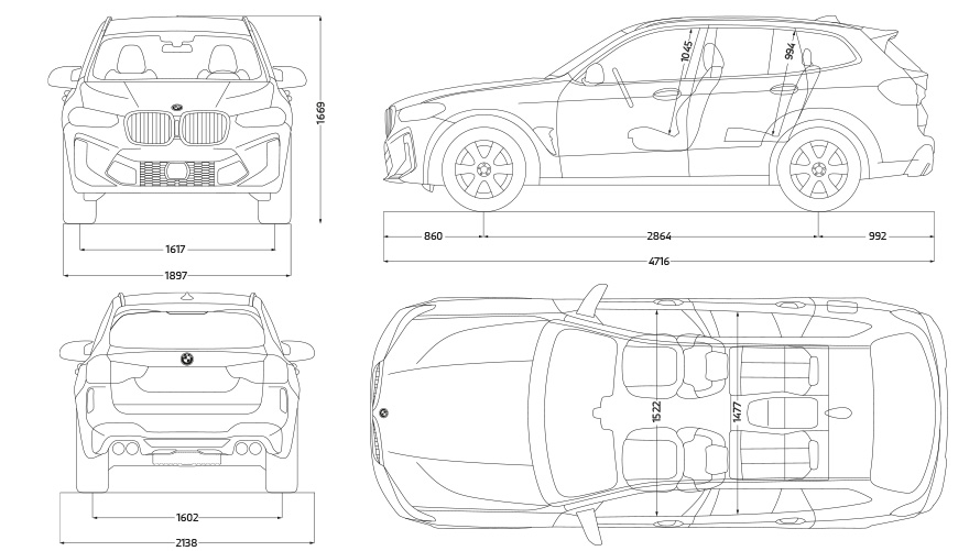 BMW X3 M Competition F97 LCI modernizacja 2021 dane techniczne BMW X3 M Competition F97 LCI modernizacja 2021 dane techniczne