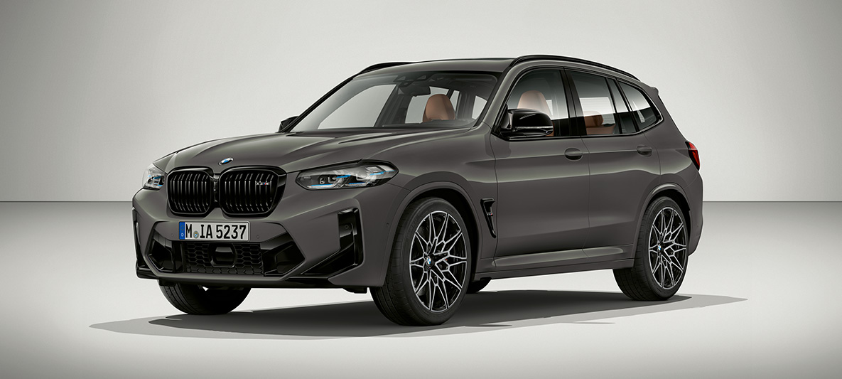 BMW X3 M Individual F97 LCI modernizacja 2021 Grigio Telesto przedni półprofil BMW X3 M Individual F97 LCI modernizacja 2021 Grigio Telesto przedni półprofil