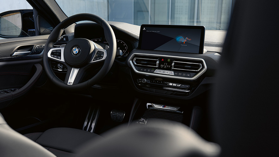 BMW X4 M40i G02 LCI modernizacja 2021 wnętrze deska rozdzielcza