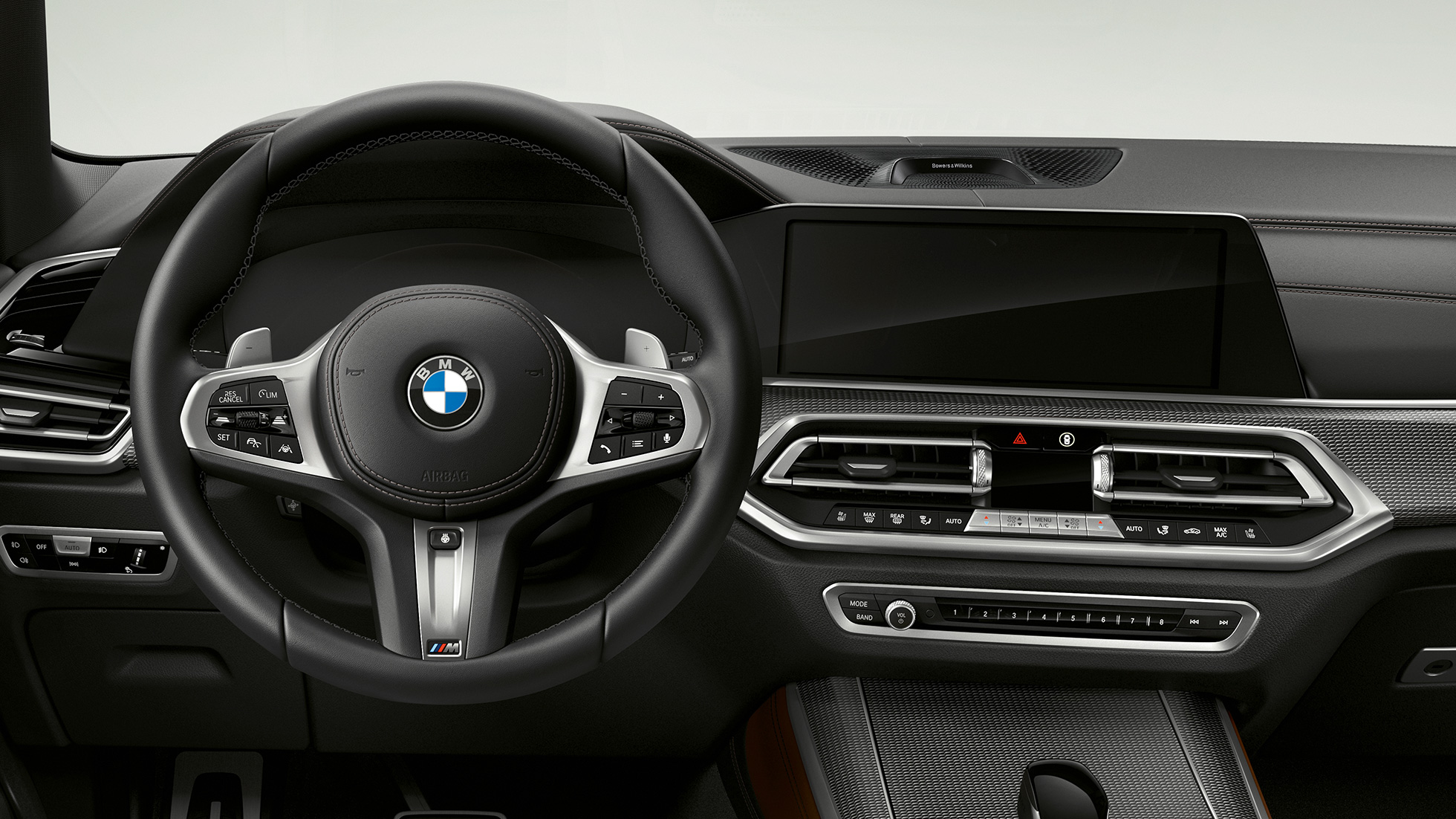 Kierownica skórzana M w BMW X5 M50i oraz M50d Kierownica skórzana M BMW X5 M50i oraz M50d, G05 kokpit