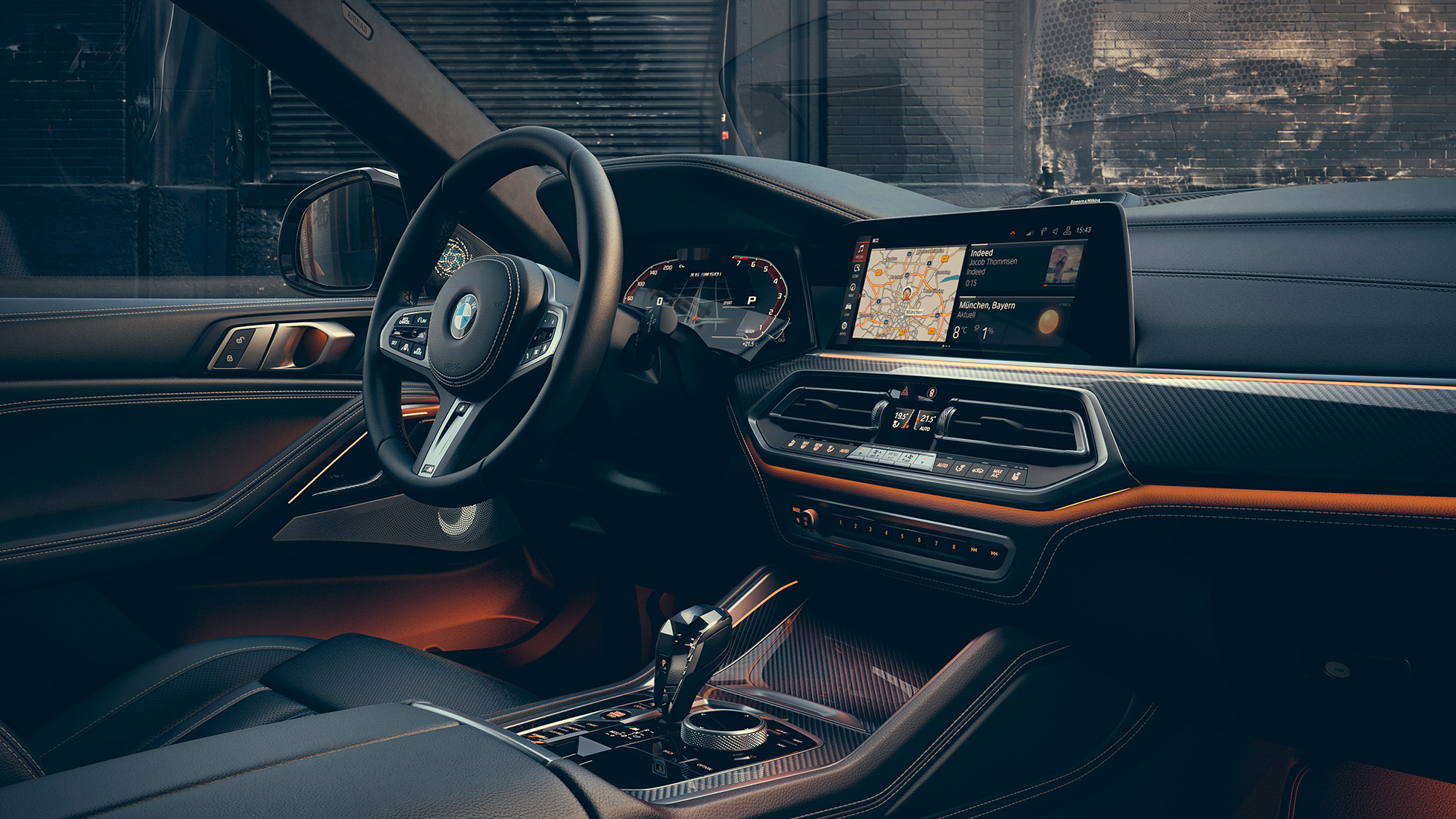 Stylistyka wnętrza BMW X6 M50i oraz M50d G06 Stylistyka wnętrza BMW X6 M50i oraz M50d G06 kokpit