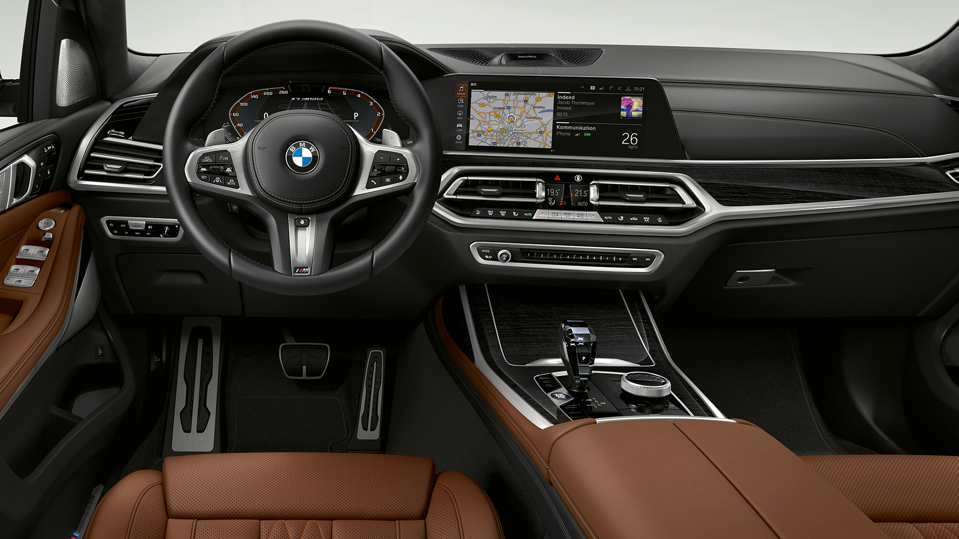BMW X7 M50i, wnętrze BMW X7 M M50d oraz M50i, wnętrze, G07, 2019