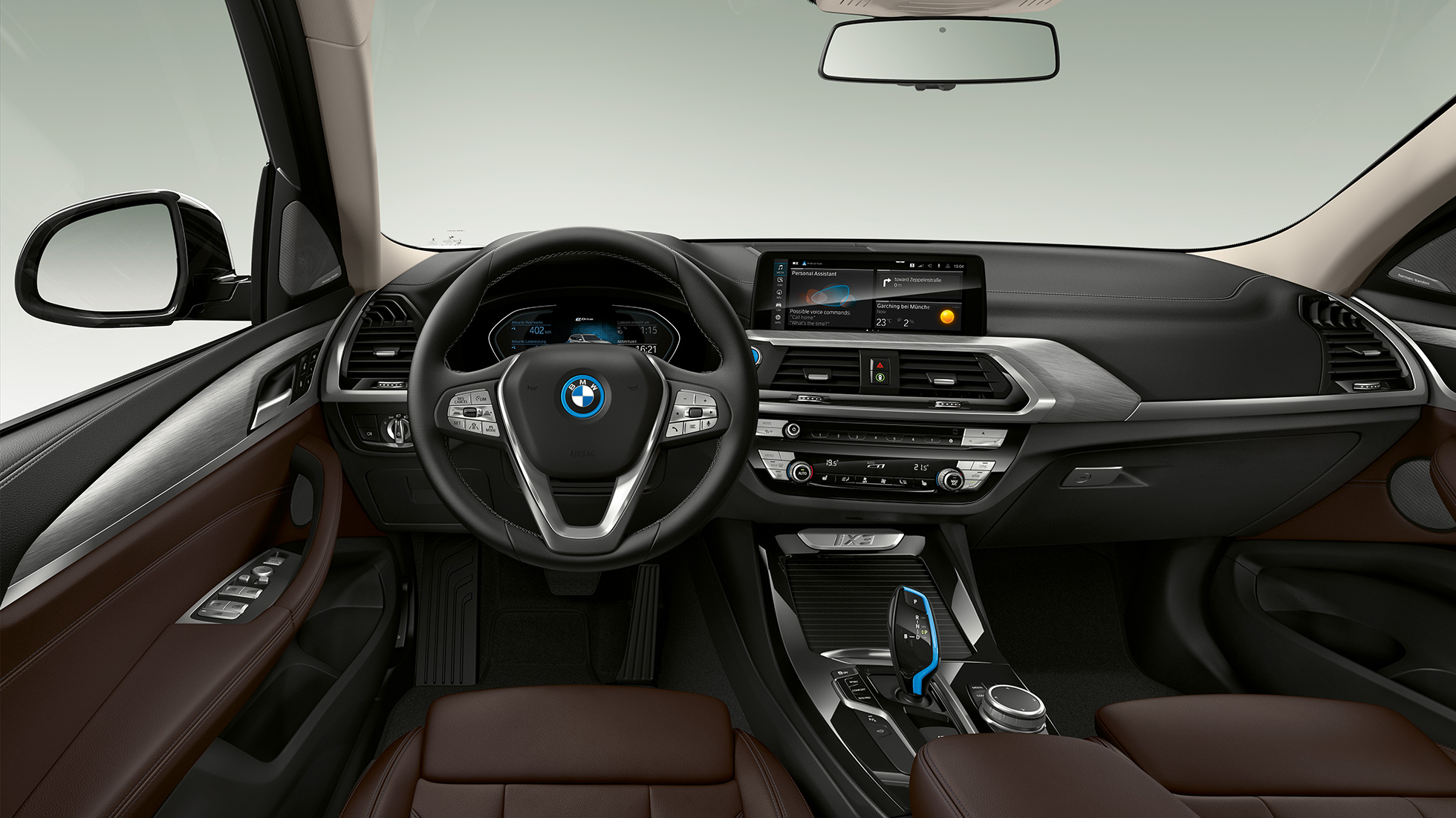 BMW iX3 G08, model Impressive, kokpit BMW iX3 G08 2020, model Impressive, kokpit, wnętrze