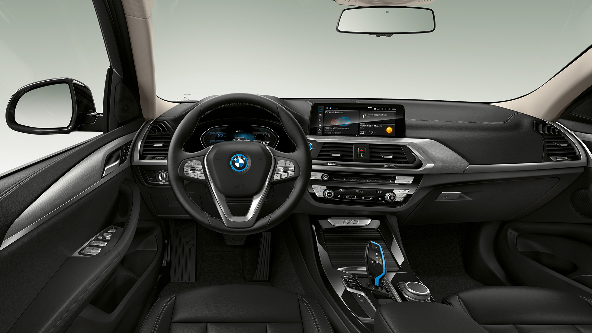 BMW iX3 G08, model Inspiring, kokpit BMW iX3 G08 2020, model Inspiring, kokpit, wnętrze