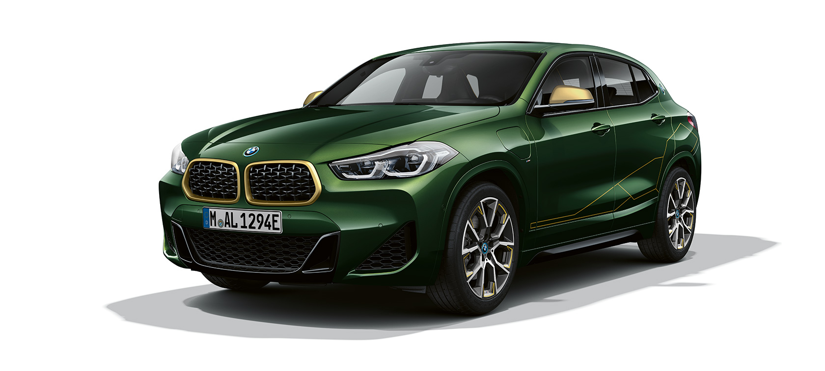 Przedni półprofil BMW X2 F39 Przedni półprofil BMW X2 F39 zieleń San Remo metalizowany