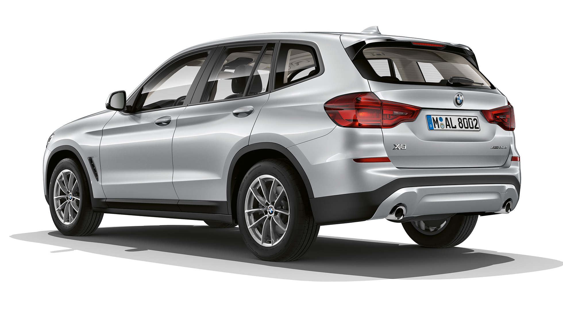 BMW X3, model podstawowy, tylny półprofil BMW X3, model podstawowy, tylny półprofil