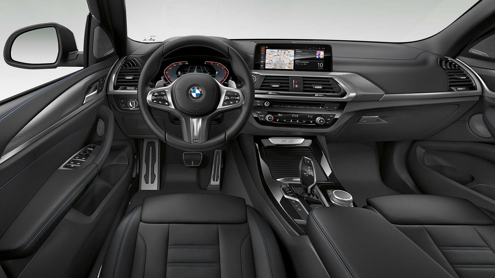 BMW X3 M40i, model M Sport, wnętrze BMW X3 M40i, model M Sport, wnętrze