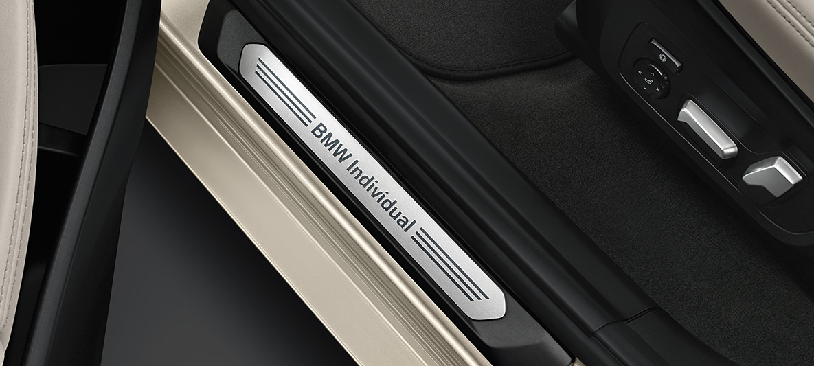 BMW X3, listwy progowe BMW Individual z napisem BMW Individual BMW X3, listwy progowe BMW Individual z napisem BMW Individual