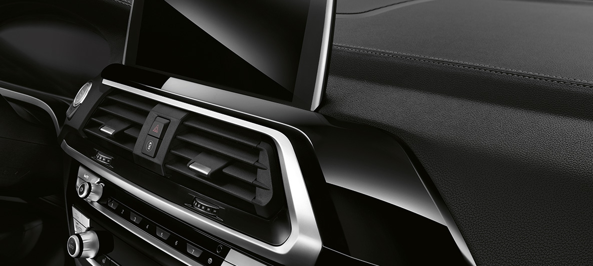 BMW X3, listwy ozdobne BMW Individual, czarny lakier fortepianowy BMW X3, listwy ozdobne BMW Individual, czarny lakier fortepianowy