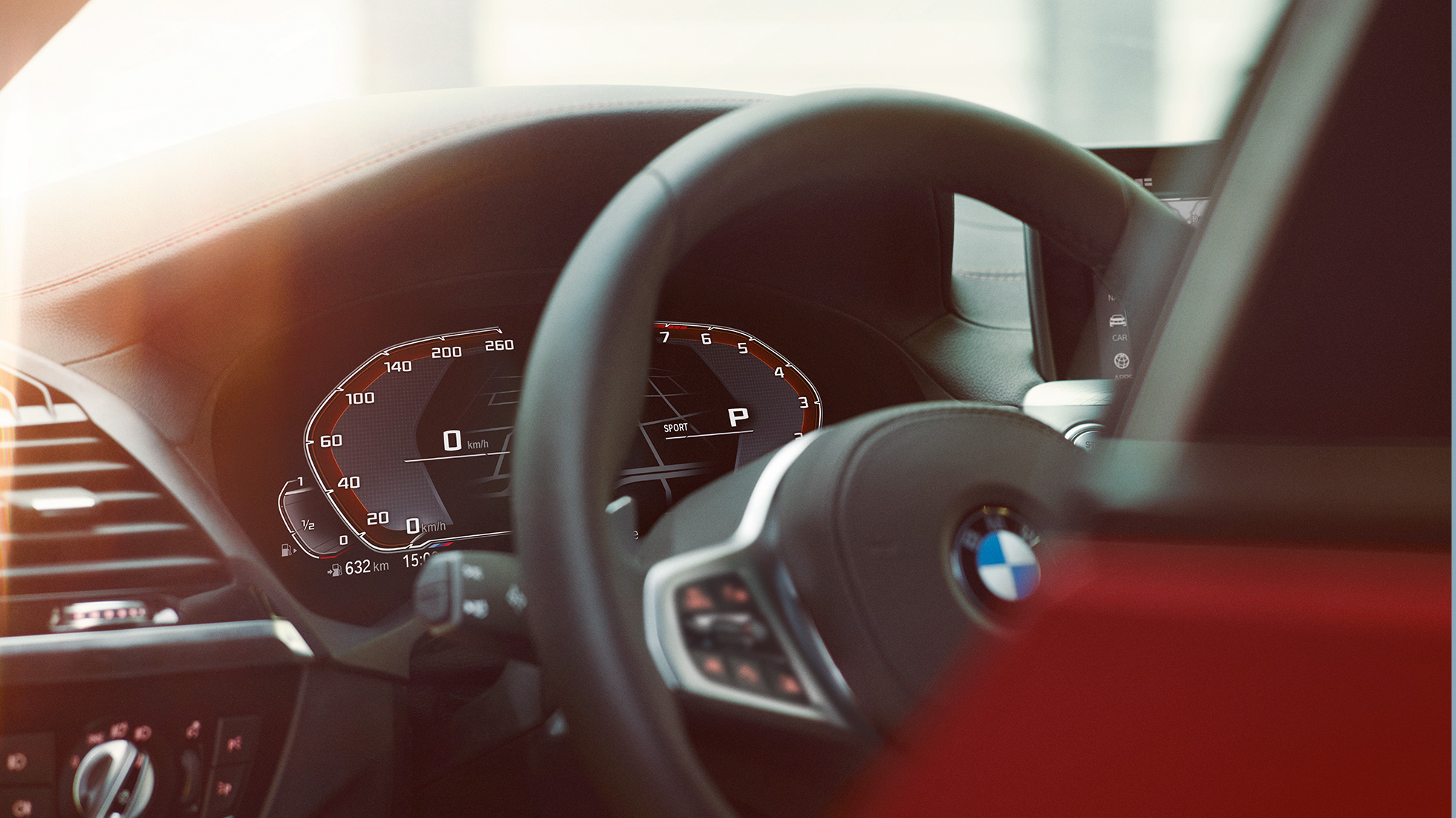 Kokpit BMW X4 BMW X4 G02 2018 zbliżenie kokpitu