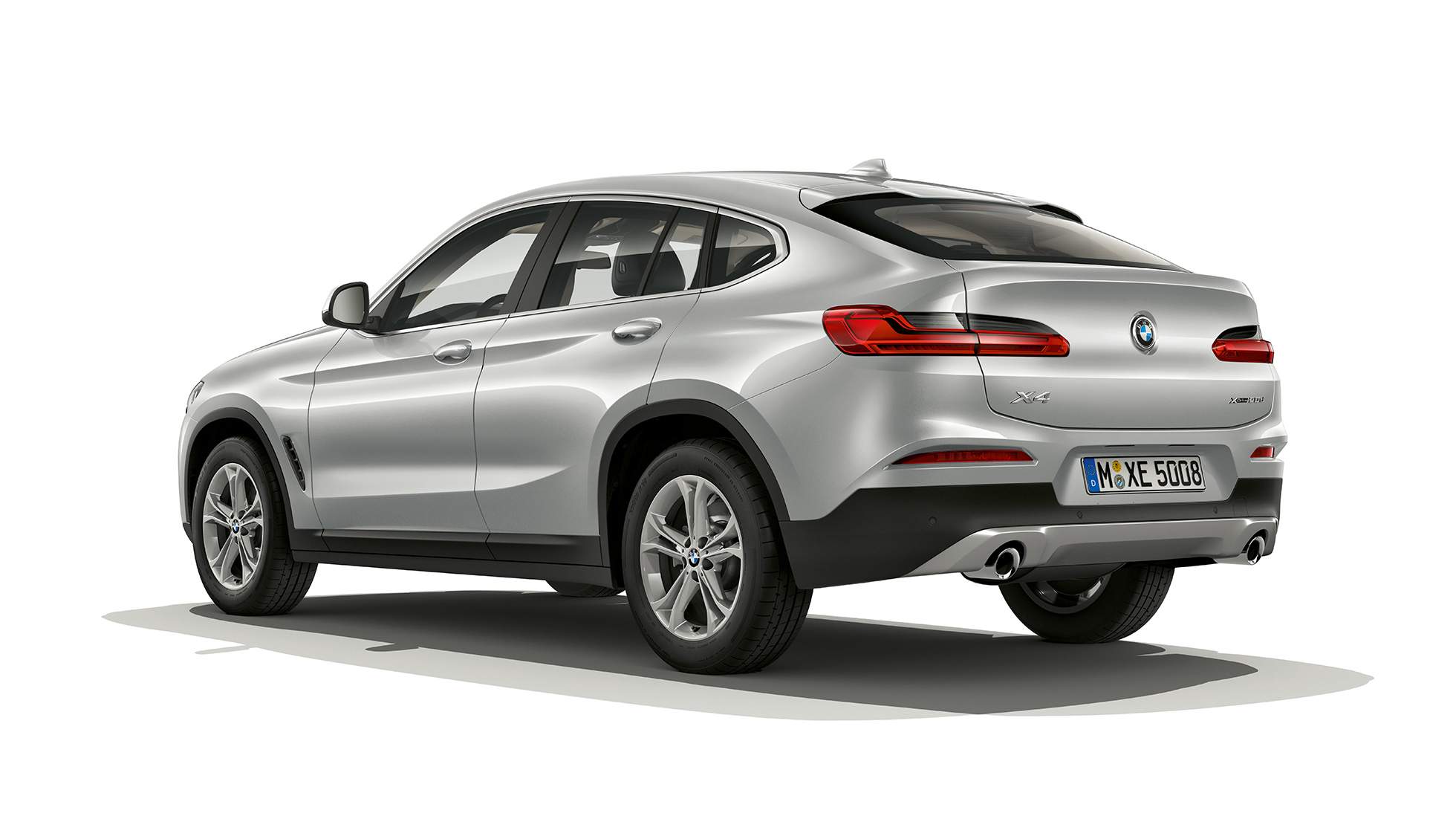 Tylny półprofil BMW X4 model Advantage BMW X4 xDrive20d model Advantage G02 2018 srebro lodowcowe, tylny półprofil