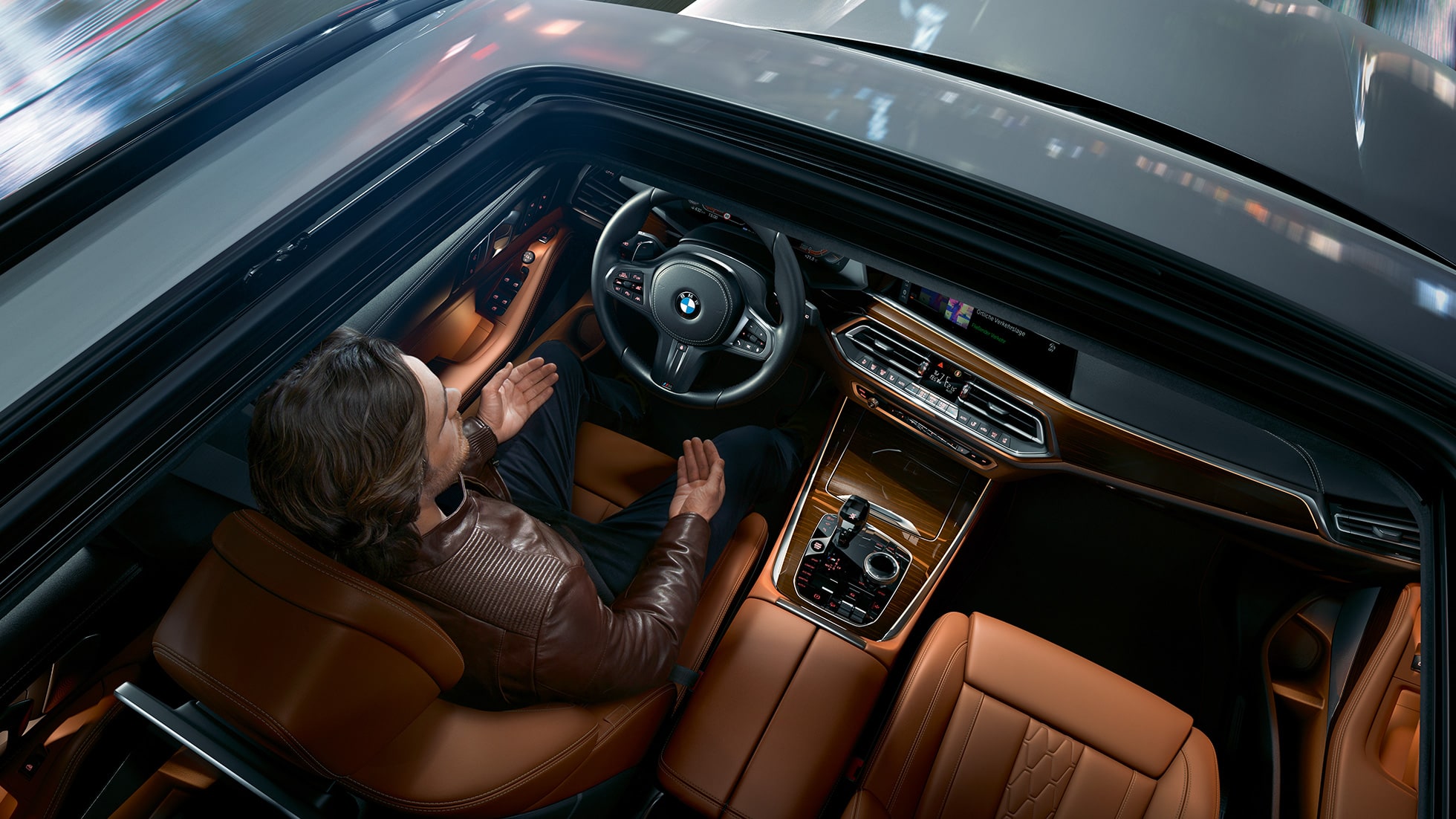 Szklany dach panoramiczny BMW X5 Szklany dach panoramiczny BMW X5 G05 2018, biel mineralna, metalizowany