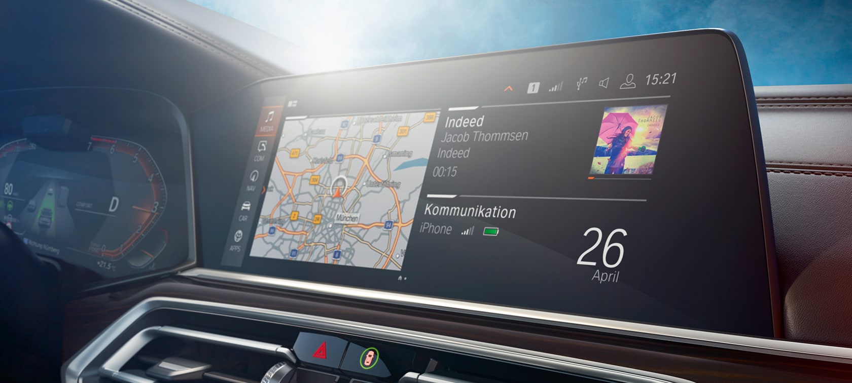 Monitor pokładowy BMW X5 Monitor pokładowy BMW X5 G05 2018, kokpit
