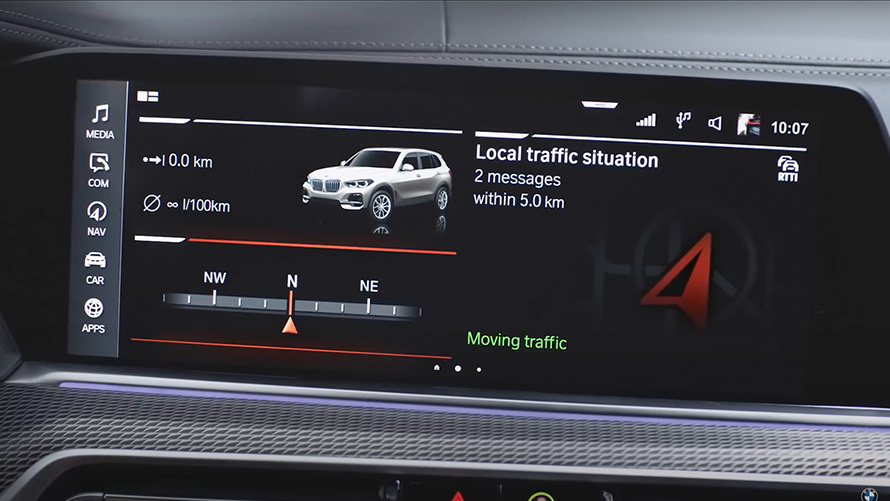 Działanie interfejsu użytkownika BMW. Działanie interfejsu użytkownika BMW.