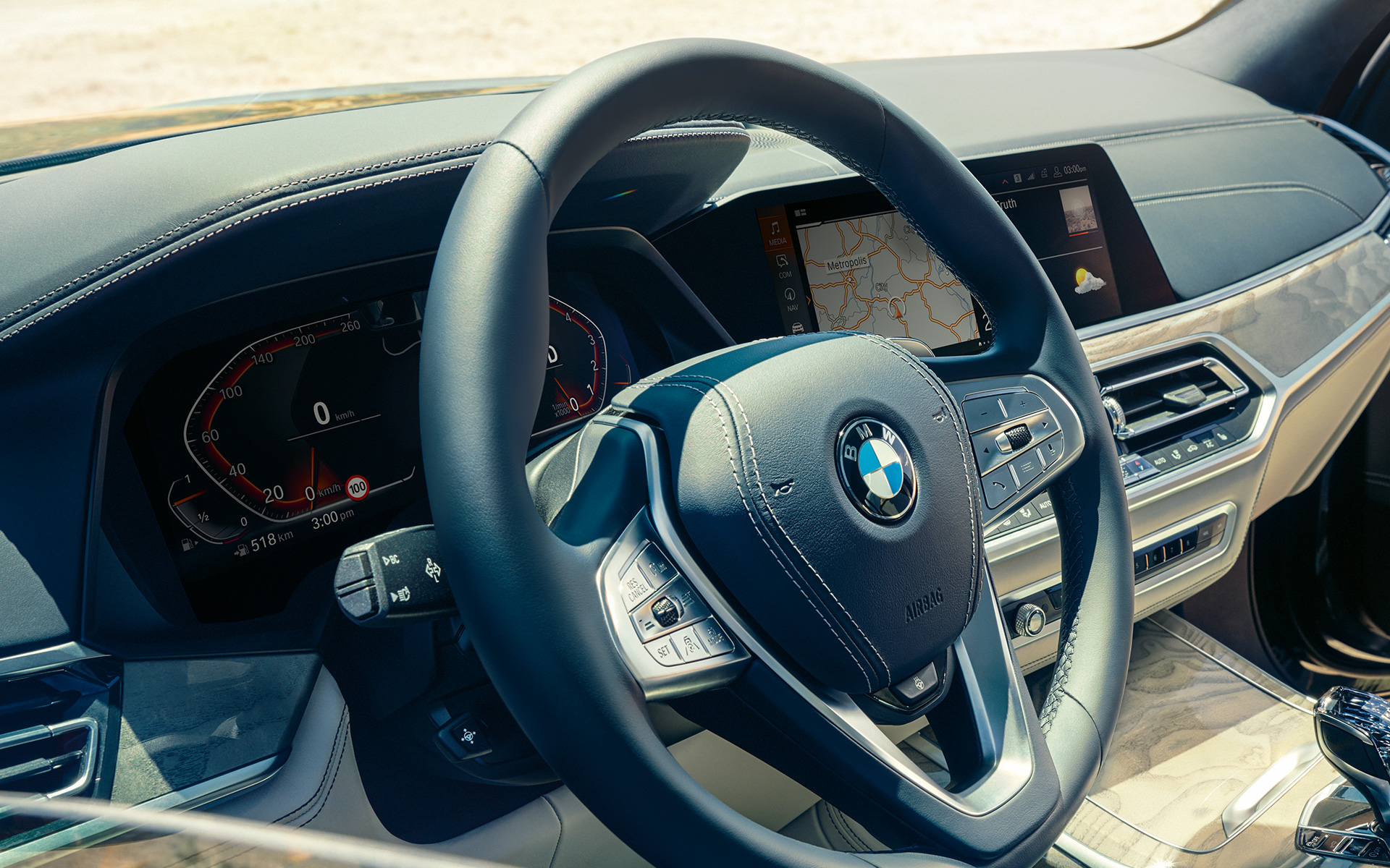 Kokpit BMW X7 G07 2019 wnętrze Kokpit BMW X7 G07 2019 wnętrze