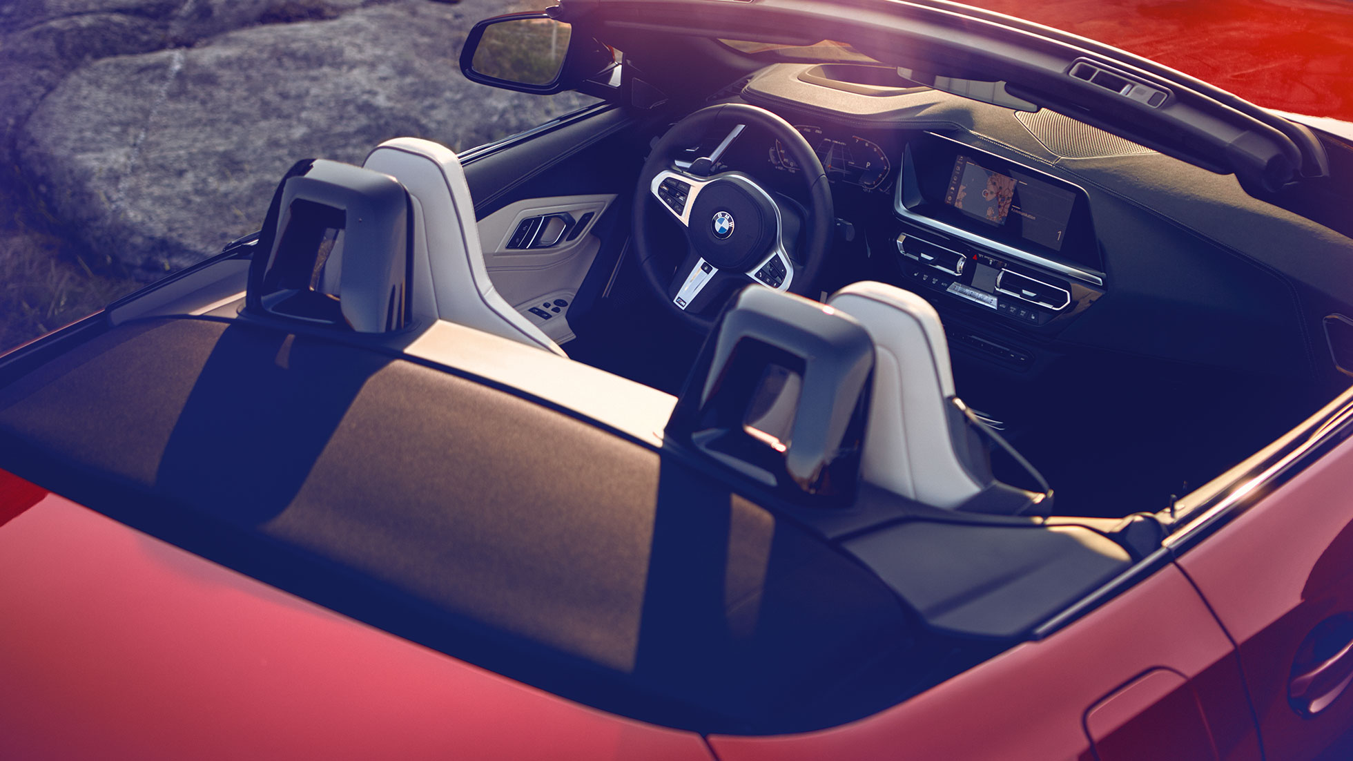 BMW Z4 Roadster, przednie siedzenia Widok przednich siedzeń BMW Z4 Roadster