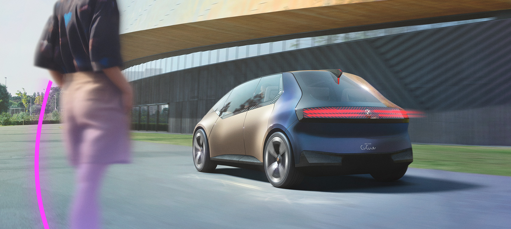 BMW i Vision Circular 2021 wygląd zewnętrzny BMW i Vision Circular 2021 samochód studyjny wygląd zewnętrzny
