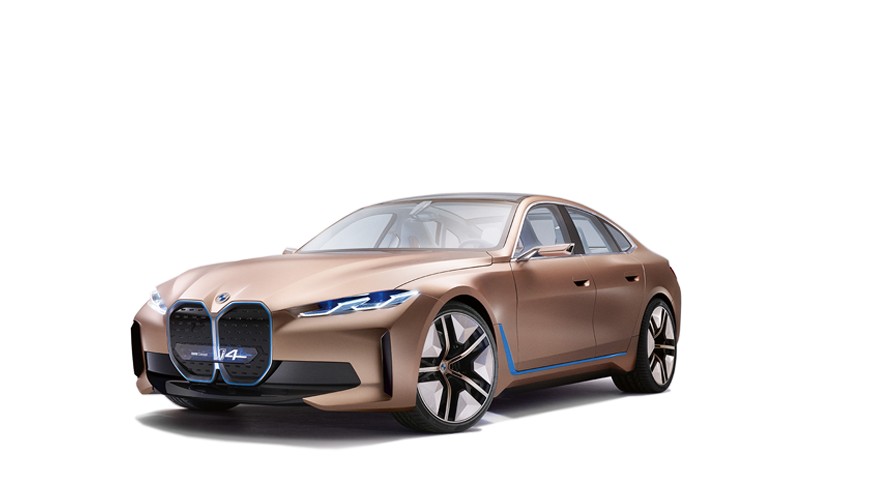 BMW Concept i4, zdjęcie studyjne BMW Concept i4, zdjęcie studyjne, przedni półprofil