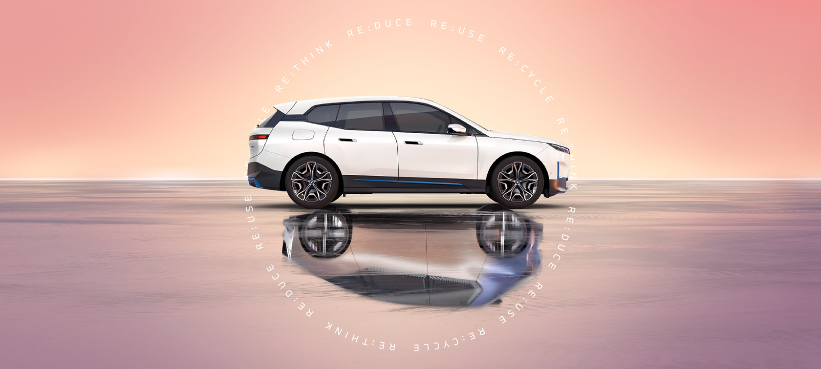 BMW i Vision Circular zrównoważony rozwój BMW Zrównoważony rozwój BMW BMW i Vision Circular widok z boku podczas postoju