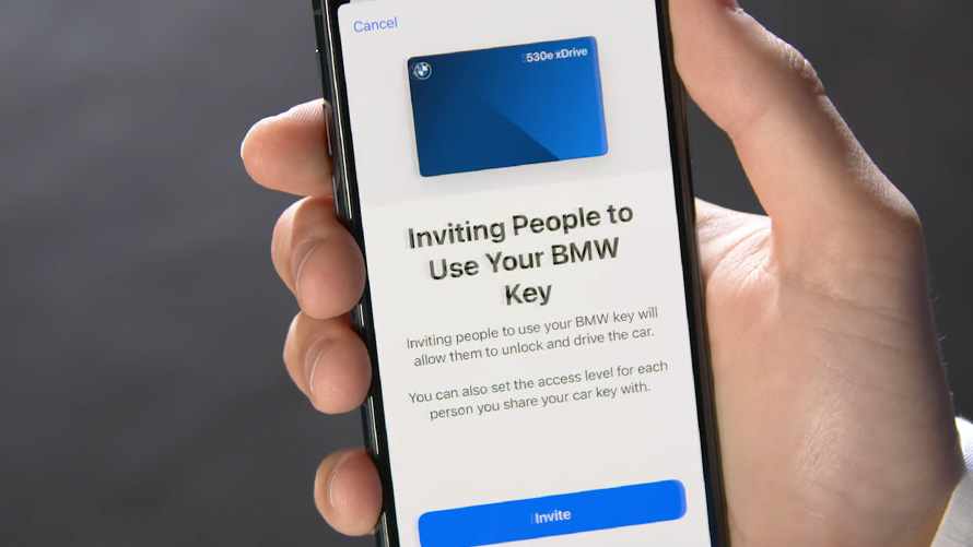 Udostępnianie BMW Digital Key film BMW Digital Key udostępnianie film