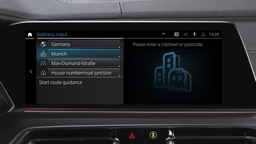 Zdalna aktualizacja oprogramowania BMW Maps Zdalna aktualizacja oprogramowania BMW Maps system nawigacyjny zbliżenie