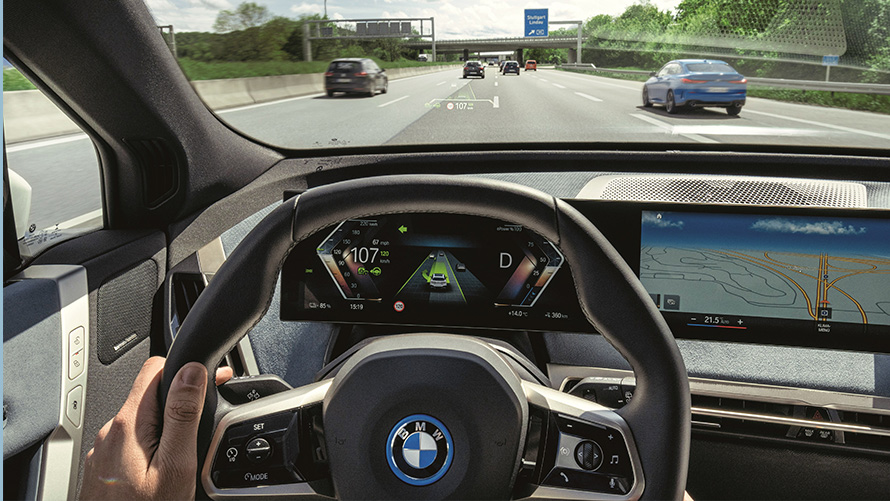Widok na autostradę z BMW Widok na autostradę z BMW z miejsca kierowcy
