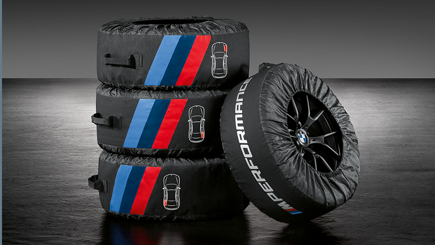 Pokrowce na opony M Performance Akcesoria BMW na jesień i zimę pokrowce na opony M Performance