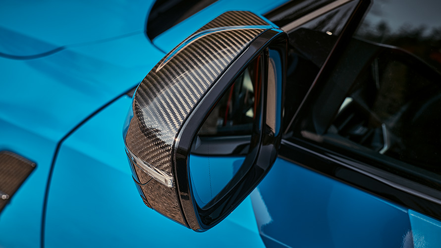 Karbonowe obudowy lusterek zewnętrznych M Akcesoria BMW na jesień i zimę karbonowe obudowy lusterek zewnętrznych M
